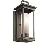 Kichler Lighting 49475RZ South Hope 1-Light 18-Inch Outdoor Wall Lantern, Rubbed Bronze Finish with 