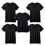 [グンゼ] Ｔシャツ 5枚組 半袖 Vネック YG 綿100 YV0015V