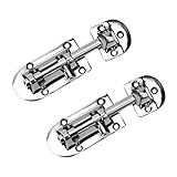 monkeyjack 2ピース316ステンレススチールスライドサーフェス4インチドアボルトラッチボートCanoeハードウェア