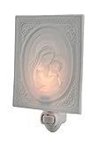 メアリーHolding Baby Jesusホワイト磁器Night Light