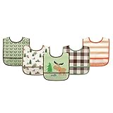アメリカで人気! Luvable friends 食事用 防水 ビブ スタイ ベビー ポケット付 エプロン 5枚組 ラバブルフレンズ (トナカイ)