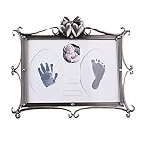 ベビーフレーム 手形 足形 フォトフレーム 写真たて 無毒で安全 赤ちゃん 出産祝い 内祝い ベビー記念品 贈り物 プレゼント 男女通用 ギフトボックス付