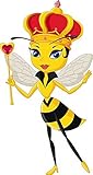 Wallmonkeys WM359208 Cartoon Queen Bee Character Peel and Stick Wall Decals (72 in H x 38 in W) [並行輸