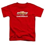幼児Chevroletシボレーボウタイ重ねTシャツ カラー: レッド