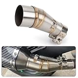 MOTOR KANTO Kawasaki用マフラー Ninja250 Z250 Ninja400 Z400 中間パイプ エキゾーストパイプ 中間パイプ バイクサイレンサー スリップオンマフラー (チタン焼き)