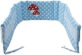 Pinolino Gl?ckspilz Hellblau Cot bumper for Add-On-Beds by Pinolino