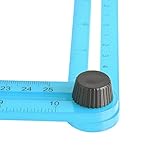 Eboxer　角度ルーラー　測定ルーラ　折りたたみ式　携帯便利　軽量　高精度　多機能　３つの色を選ぶことができる(ブルー)
