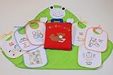 布絵本/ スポンチョ/ プラスおまけ付き/はじめてのレッスン/ かえるのフードつきバスポンチョ/ プラスおまけ付きウィークリービブセット スマイルギフトセット2点組み プラスおまけ付き 知育