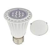 LEDwholesalers UL PAR20 Dimmable LED Spot Light Bulbs with Interchangeable Wide Angle Flood Lens 8-W