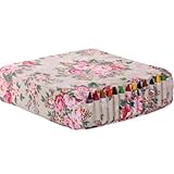 Minene Booster Cushion with Cream Flowers (Green) by Minene UK Ltd [並行輸入品]