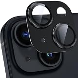 カメラフィルム iPhone14/ iPhone14 Plus用 カメラ保護 アルミ合金製 強化ガラス アイフォン14/14プラスカメラカバー キズ防止 耐衝撃 露出オーバー防止 超高透過率 あいふぉん14/あいふぉん14plus レンズカバー ブラック