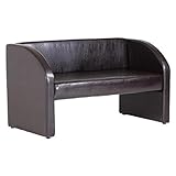 arne ソファー 2人掛け 肘付き 合皮レザー ダイニング リビング DSプチコンmaru 2P ダークブラウン