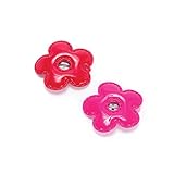 Peppercorn Kids Girls Daisy Hair Clip Set-Pink/Red One Size [並行輸入品]