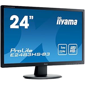 iiyama モニター ディスプレイ E2483HS-B3(24インチ/フルHD/TN/HDMI,D-sub,DisplayPort/3年保証)