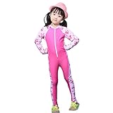 SFGHOUSE　男女適用　水着セット　ベビー水着　子供水着　海水浴　紫外線カット　競泳用　スイムウェア　長袖トップス　ラッシュガード　ジュニア用　学校用　かわいい　セパレート　水遊び　4～16歳 (