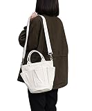 Shellme 　 帆布バケツパック カジュアル 大容量 キャンバストートバッグ　斜め掛けショルダーバッグ　ハンドバッグ 取り外せるショルダーベルト 多ポケット 通勤　通学　旅行 レジャー　ファッショ