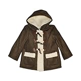 フェイクムートンダッフルコート (90ｃｍ, ブラウン（32）)