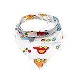 Tovadoo ベビー よだれかけ　コットンブレンド　プリント　可愛い　出産祝い　ギフト 五色入　42*33*24cm　0-3歳