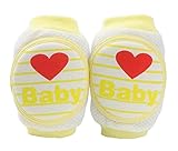 1対の赤ちゃん膝肘パッドレッグウォーマー幼児の膝プロテクター、ハート