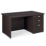 コクヨ  配送・組立・設置込    役員室用家具 S350シリーズ MG-S35D1485P1UNN 片袖机 ダークブラウン