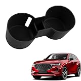 FDAIUN 車用 ドリンクホルダー シリコーン カップホルダーコースター マツダ CX-60 (2022-2025年) CX-70/CX-80/CX-90 (2024-2025年) に適合 滑り止め カップマット 内装カスタム パーツ アクセサリー カー用品 Mazda cx 60/cx 70/cx 80/cx 90車種専用 取り付け簡単 ブラック 左ハンドル 右ハンドル 1pcs