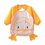 botrongかわいい幼児用キッズ長袖CartoonバンデージFeedingアートエプロンよだれかけ防水スモック Bust:68cm/26.8";Length:43cm/16.9";Height:70