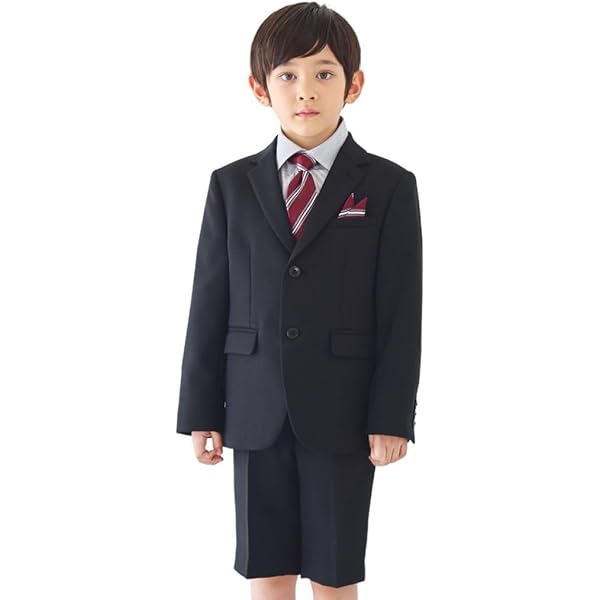 Amazon | [ショパン] 男の子 小学生 スーツ キッズ 金ボタン
