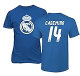 Real Madrid CasemiroジャージーシャツSoccer FootballメンズTシャツ