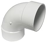 Canplas 192256 PVC DWV 90-Degree Bend, 6 1/4-Inch, White by Canplas