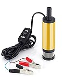 Rocomoco 水中ポンプ 12V 水油燃料 ポンプ ディーゼル 転送ポンプ フューエルポンプ マックスフロー12 L/min