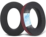 SOULWIT 冷却ジェル+メッシュ仕様 イヤーパッド for Sennheiser HD599/HD598/SE/CS/SR/HD595/HD569/HD560S/Game Zero/G4ME Zero, PC37X/PC38X/PC350/PXC350/PXE350/PC360/HD380/HD380-Pro 用 パッド 冷感 交換 イヤークッション 耳当て バーガンディ