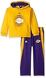 幼児用NBA Los Angeles Lakersクラシックファンフリースセット、4t、ゴールド