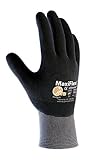 MaxiFlex Ultimate 34-876/L Seamless Knit Nylon/Lycra Glove with Nitrile Coated Micro-Foam Grip on Fu