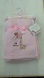 I LOVE MOMMY SUPER ULTRA SOFT EMBROIDERED PINK BABY Blanket by S.L. Home Fashions