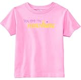米国カスタムKids You Are My Sunshine幼児Tシャツ カラー: ピンク