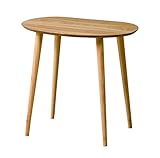 ハイテーブル オーバルテーブル ソファテーブル ソファーテーブル カフェテーブル サイドテーブル デスク 作業台 ドレッサー リビング コンパクト 省スペース 木製 簡単組立 北欧 シンプル デザイン ナチュラル