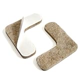 タンHeavy Duty Feltコーナーパッド1 – 1 / 2 " x 1 – 1 / 2 " – 16個( 2個/パッド)