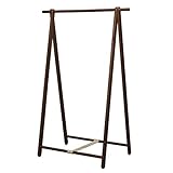 ハンガーラック 天然木 オープンラック ラック カラー：ブラウン