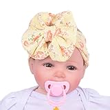 赤ちゃん女の子ヘア、canserin子供キッズリボン付きターバンカチューシャ蝶結びHeadwrap free size ブラック Canserin 1849