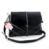 Yippydada Foxy Sac à langer Cuir véritable (Noir)