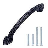 AmazonBasics Triangle Foot Cabinet Handle, 3.75" Center to Center, Antique Silver, 10 Pack