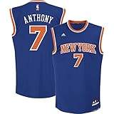 Carmelo Anthony # 7 New York Knicks NBA Youth Road Jerseyブルー