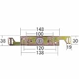 シャッター錠　ユニバーサルシャッター錠54　ST-8　カワカミ　片面シリンダー　アーム伸292mm 縮245mm
