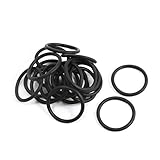 uxcell オイルシールOリング　回転軸　メカニカル　ラバー　ゴム　耐食性ある　21m外径　2mm厚さ　20個