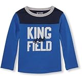 THE CHILDREN'S PLACE(ザ・チルドレンズプレイス) ロングスリーブカラーブロックスポーツグラフィックトップ トップス長袖Tシャツ 3歳【並行輸入】