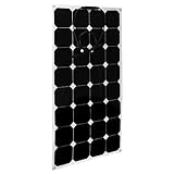 uxcell ソーラーパネル 充電器 ソーラーセル 超薄型 MC4コネクタ付き フレキシブル 100W 12V