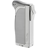 Vector Dupla Torch and Flame Lighter Chrome Satin by Vector
