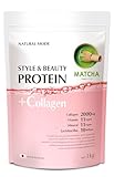 NATURALMODE ビューティープロテイン 1kg 人工甘味料不使用 女性向け コラーゲン ソイプロテイン (1kg, 抹茶風味)