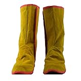 Perfk 1対 溶接シューズス　溶接用　シューズ　靴　ブーツ　保護　防水　耐熱　快適性　牛革　耐磨耗性　ランダムカラー　高品質