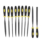 B Blesiya 精密金属針ファイルセット　木彫りツール 　人間工学　多タイプ　プレミアム品質　耐久性と実用性　10本入り